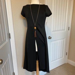 Mid-calf tunic with center split